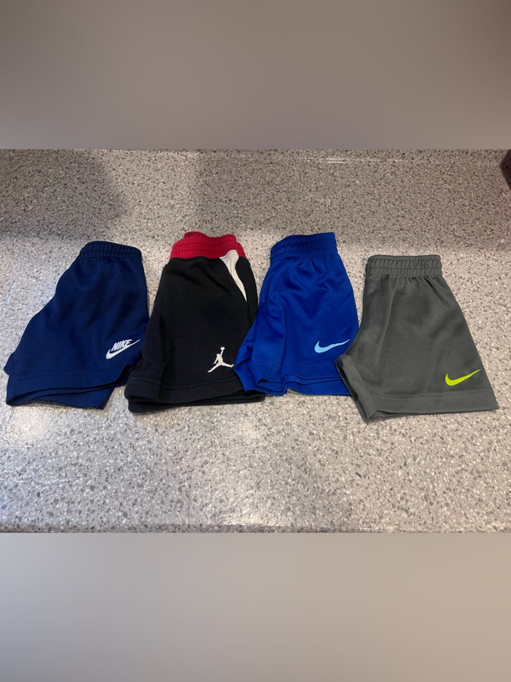 Nike Kids Athletic Shorts Set - Navy, Black, Royal Blue, Gray